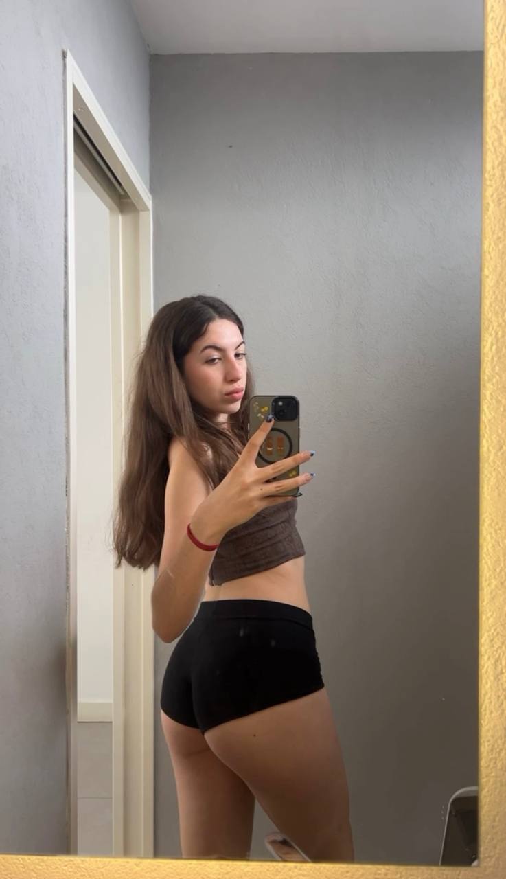 Amber in her underwear in Lusaka