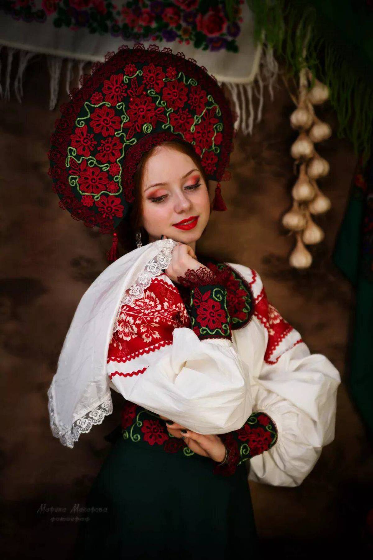Women in Slavic costumes underwear in Lusaka
