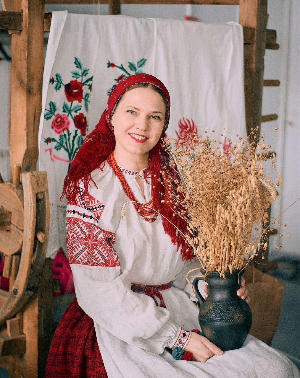 Women in Slavic costumes in Lusaka