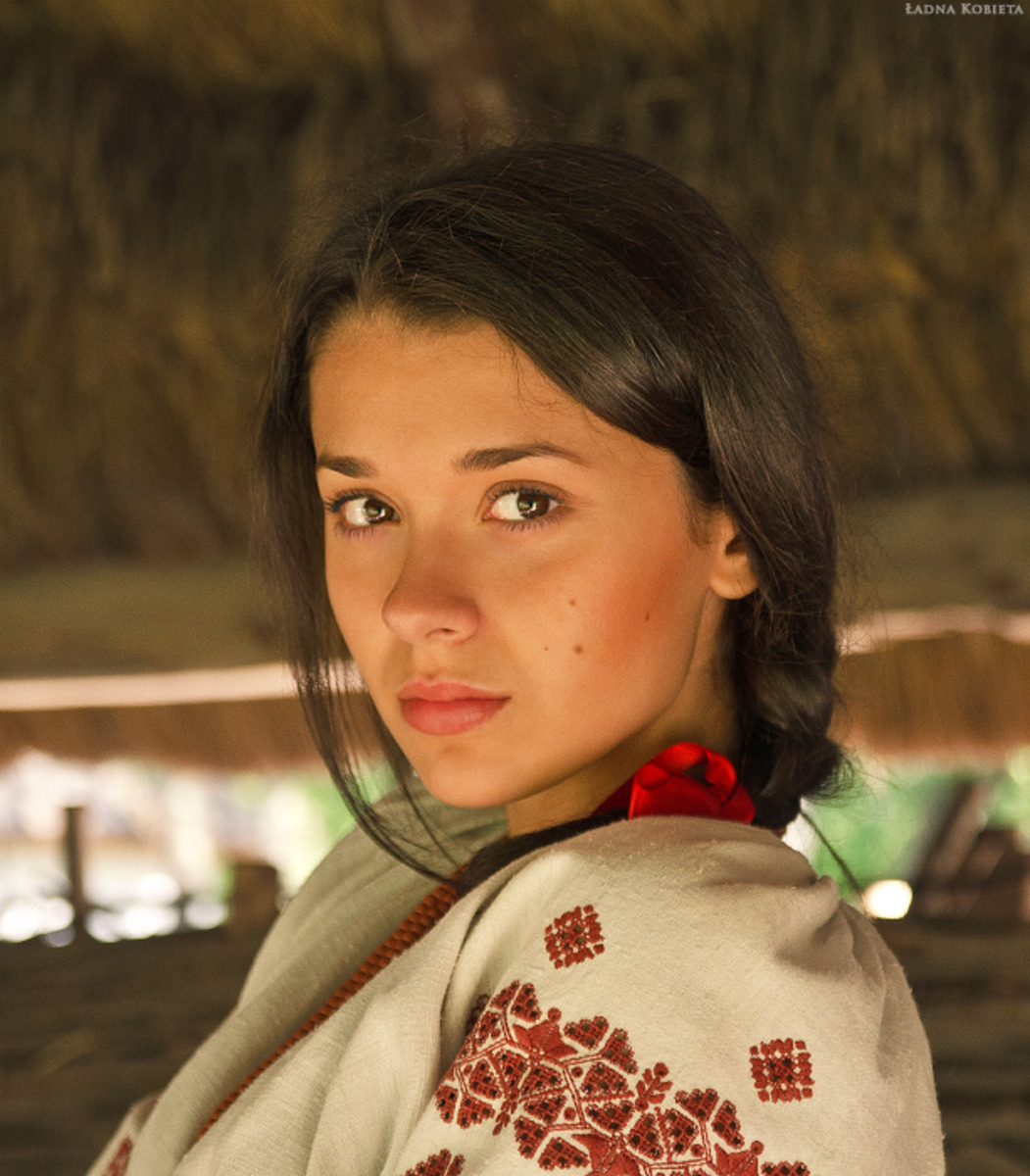 Girls in Slavic costumes in Lusaka